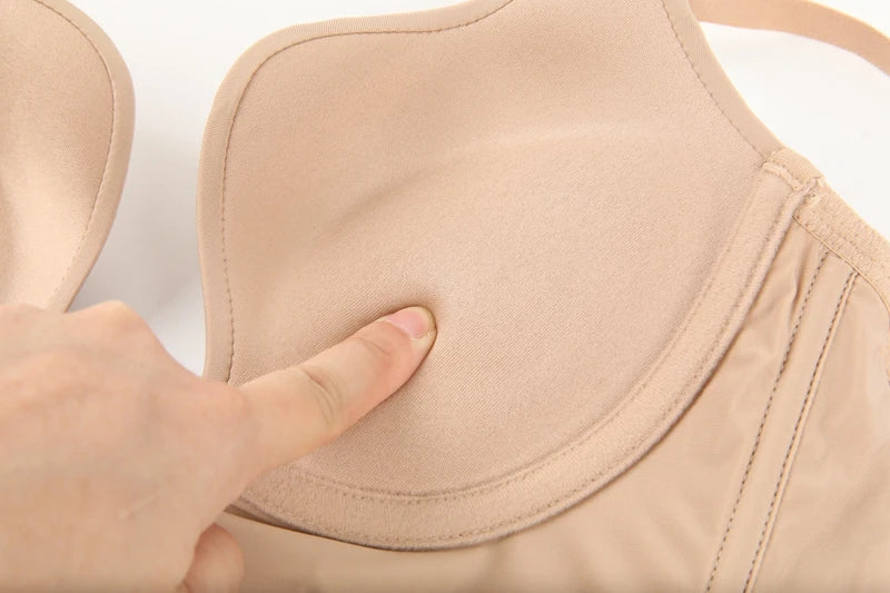 Womens Low Back Bra Wire Lifting Deep U Shaped Plunge Backless Bra with Multiway Convertible Clear Straps Body Shaper Lingeres