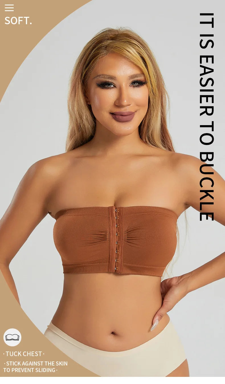 Strapless Bras For Women No Underwire Seamless Bralettes For Women Wireless Bra Soft Support Everyday T Shirt Bras Strapless Top