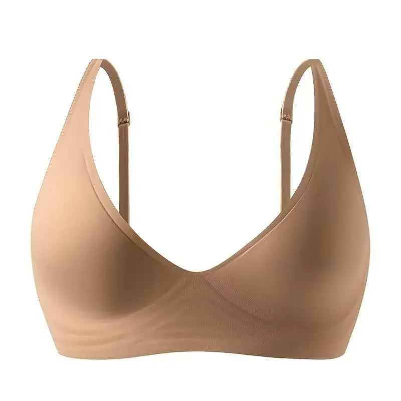 Plus Size Seamless Bra Full Coverage Wireless Comfortable for Large Bust Daily Wear
