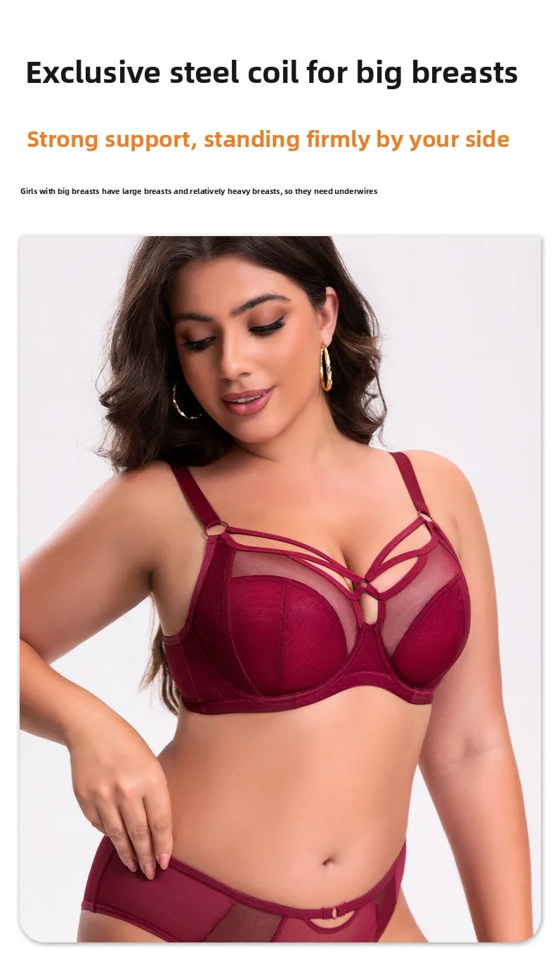 Minimizer Bra for Plus Size Women Full Coverage Wireless Bra D-I Cups | Anti-Sagging Support Breathable Minimize Bust Size
