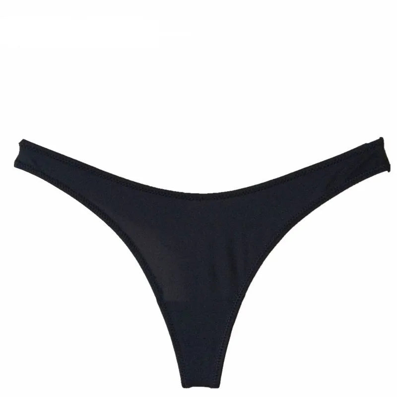 Woman Bikini Thong Bottoms Brazilian T-Back Swimwear Swim Shorts Beach Pants Swimsuit Classic Hipster Briefs Thong Underwear