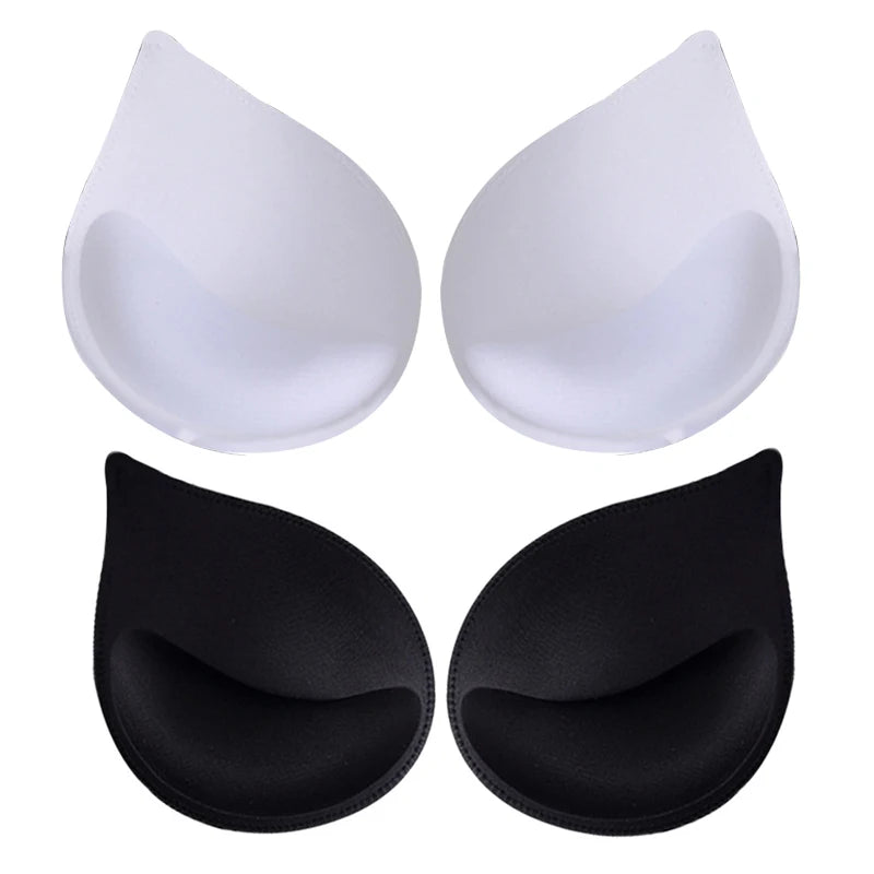 1-3 Pairs Woman Plunge Swimsuit Padded Set Sponge Thick  Foam Push Up Enhancer Chest Cup Bikini Inserts Bra Pad