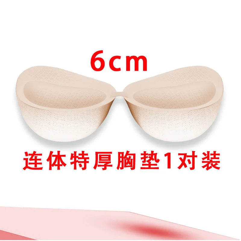 8cm Extra Thick Push Up Pads Removable Padded Bra Inserts Small Chest Latex Sponge Enhancing Inserts Sports Bras Full Coverage