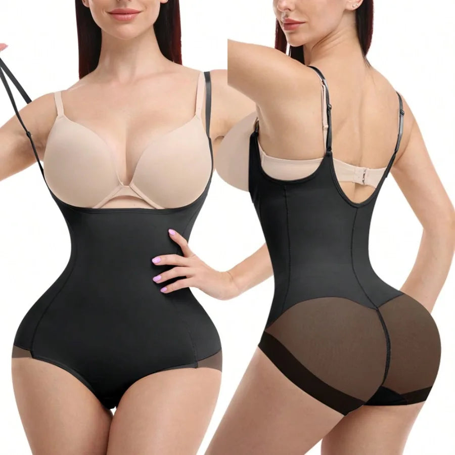 Shapewear For Women Tummy Control Bodysuits Waist Trainer Body Shaper Slimming Underwear Open Bust Compression Belly Girdles