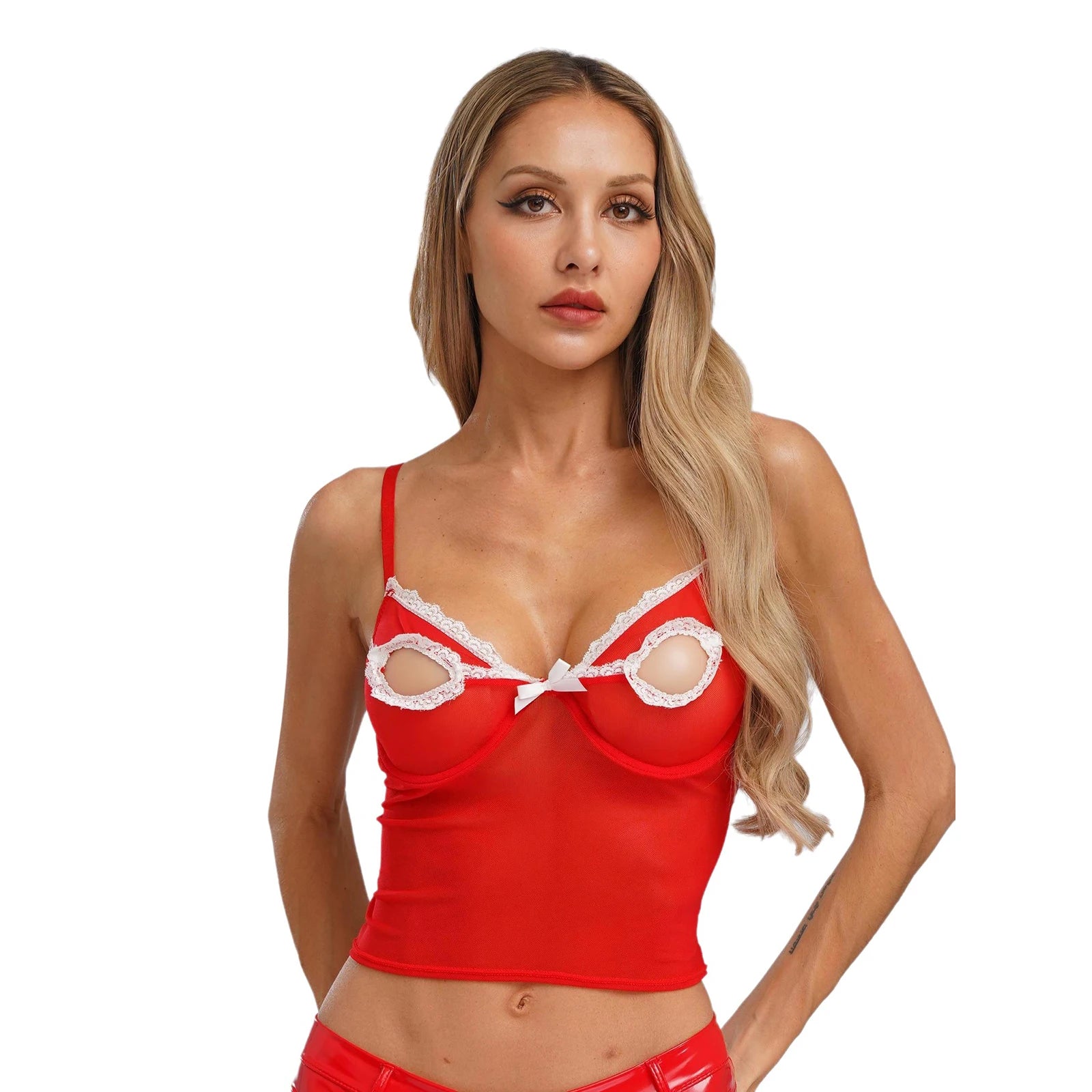 Women Bare Breast Exposed Cut Out Lace Bra Exotic Lingerie Porno Open Cup Bra Hollow Out Pad-free Underwired Brassier Vest Tops