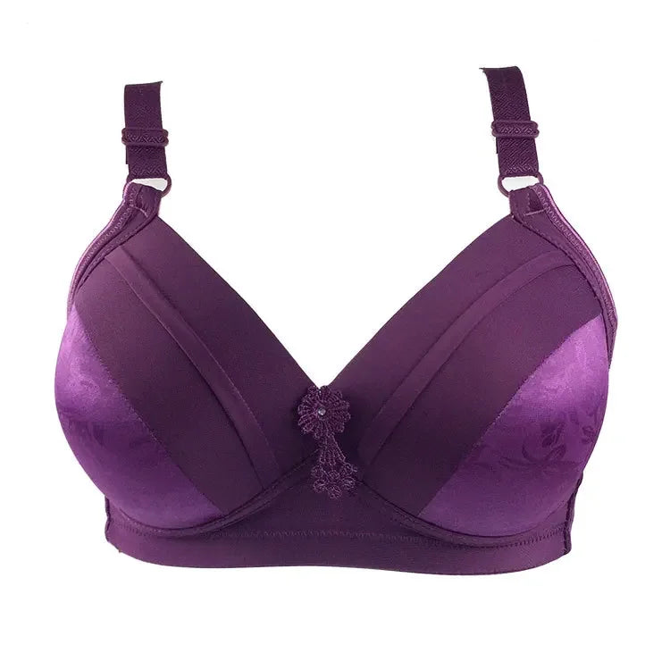 36-44 B/C Cup Bras for Big Breasted Women Fat Full Coverage Thin Wire Free Back Closure Underwear Gathered High Quality Bra