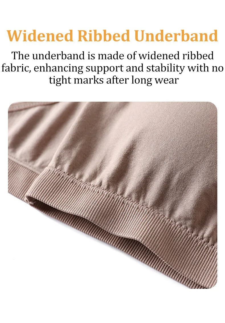 Daily Strapless and Wireless Women's Front Button Bra, Seamless Chest pad Comfortable Push-up Trendy Solid Color Lingerie