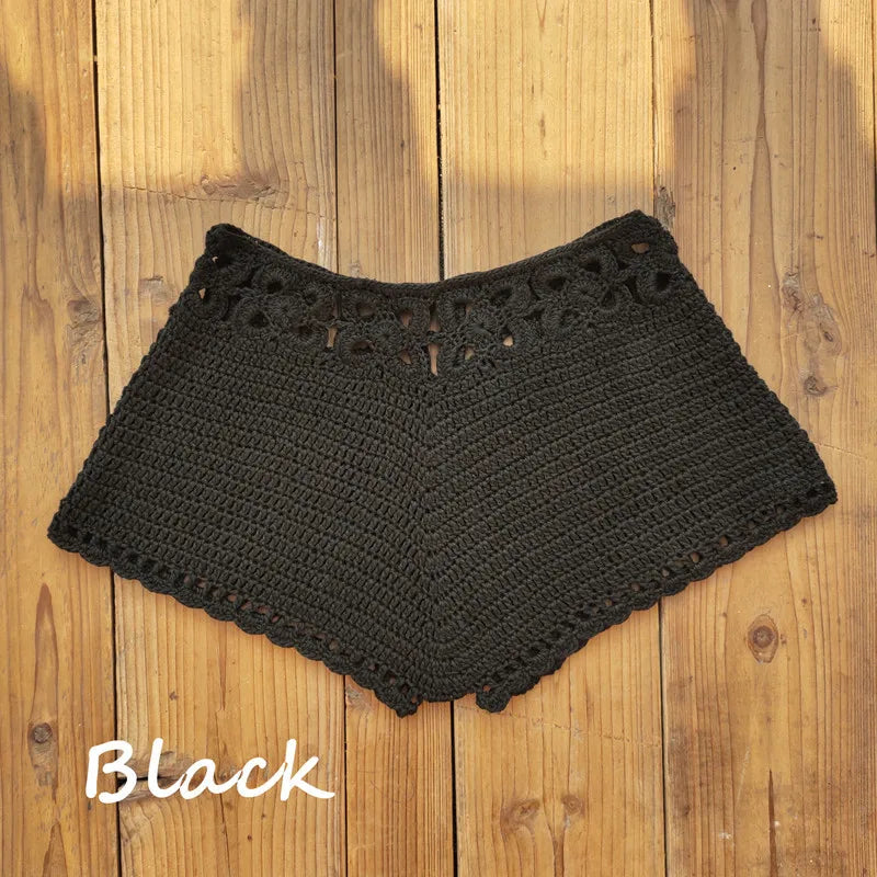 Boring Honey Fashion New Handmade Crochet Bikini Bottom Sexy Beach Holiday Swimwear Women Knitted Swimming Briefs Swim Shorts