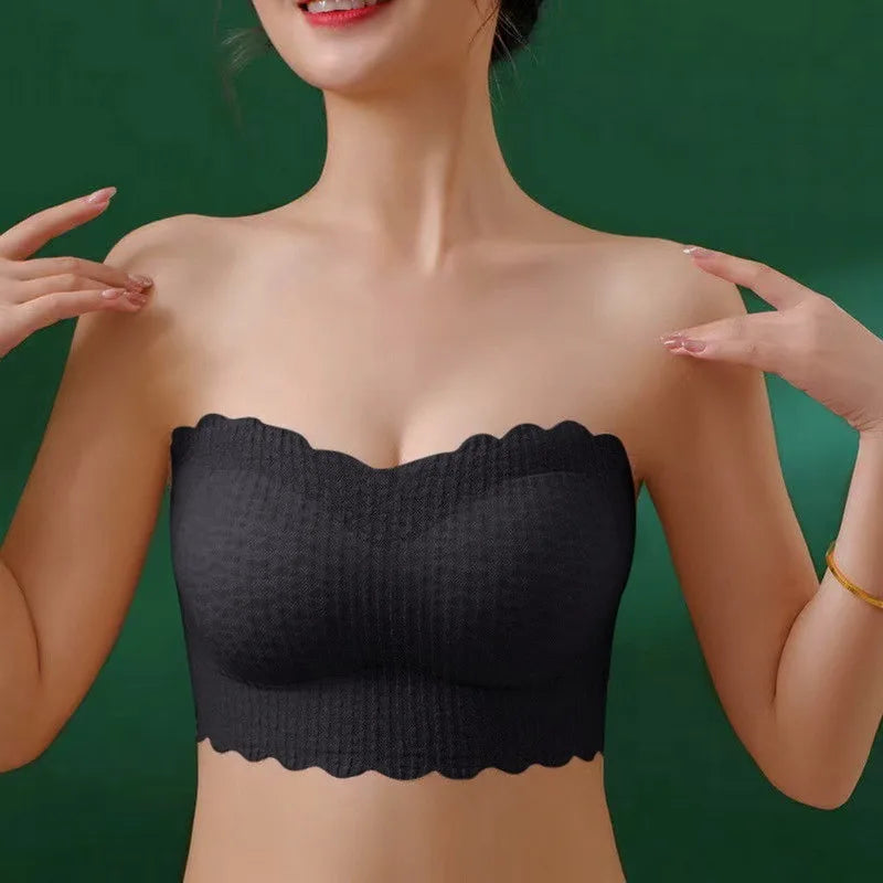 Women Seamless Bralette Sexy Invisible Bra Tube Tops Strapless Bras Lingerie Wireless Wedding Brassiere Push Up Underwear