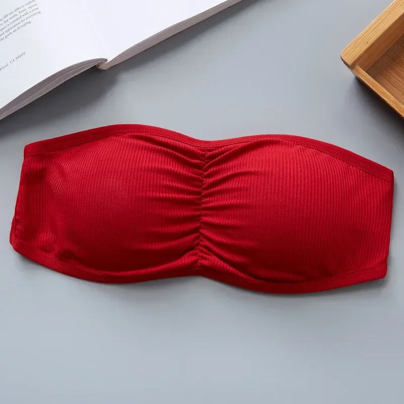 Women Sexy Strapless Bra Invisible Push Up Bras Underwear Seamless Solid Color Without Straps Bralette Lingerie Bras Bra Female