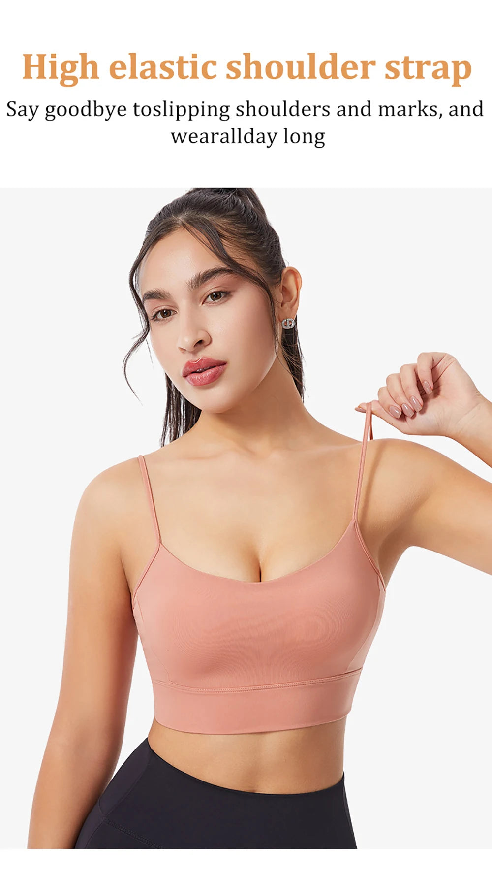 Low Back Sports Bra For Women Low Impact Padded Workouts No Underwire Bralette Beauty Back Yoga Spaghetti Straps Vest Tops