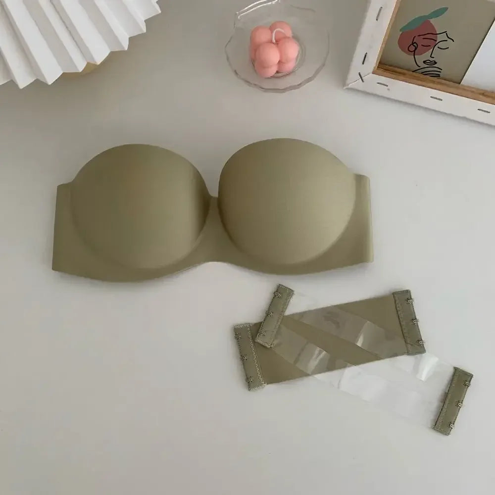 Invisible Push Up Bras Women Sexy Strapless Bra Underwear Seamless Solid Without Straps Bralette Lingerie Women Intimates