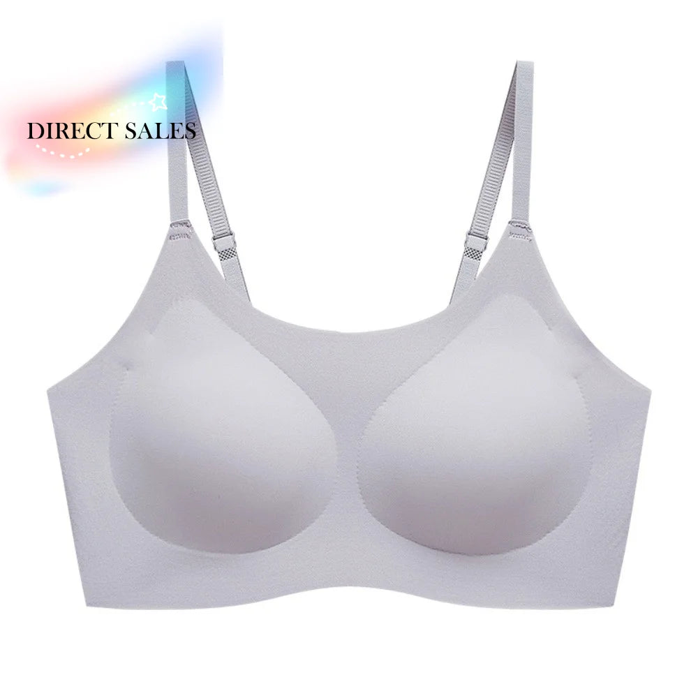 Fashion Traceless Wireless U Bra Shockproof Anti-sagging Brassiere for Women Comfortable Gathered Breasts Seamless Bras Sport