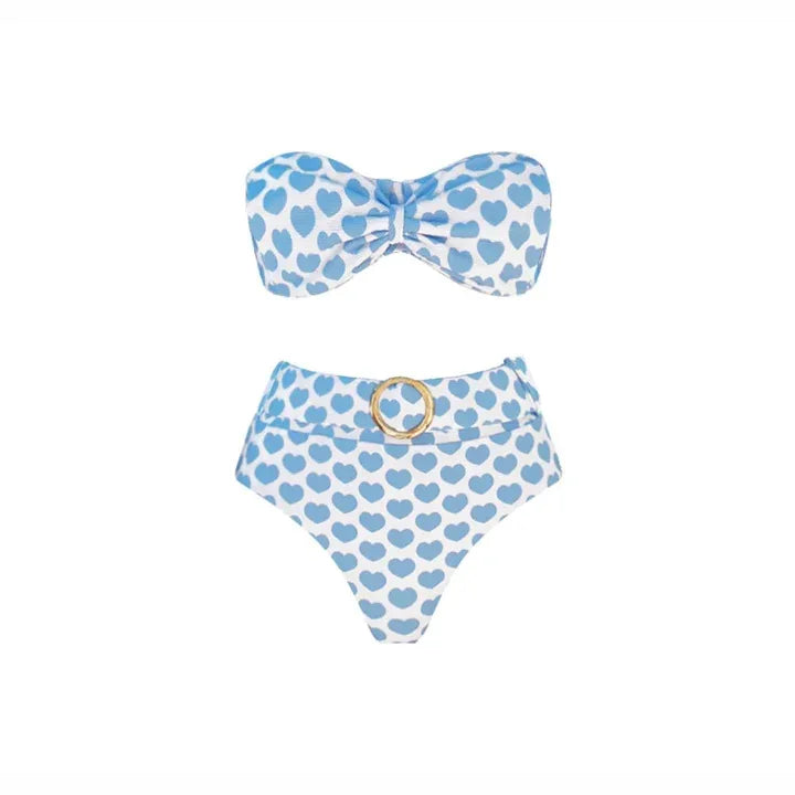 Two-Piece Swimsuit with Skirt Sexy Bikini Set with Cover-U One-Piece Swimwear Women’s Beachwear Vacation Outfit Swim Dress