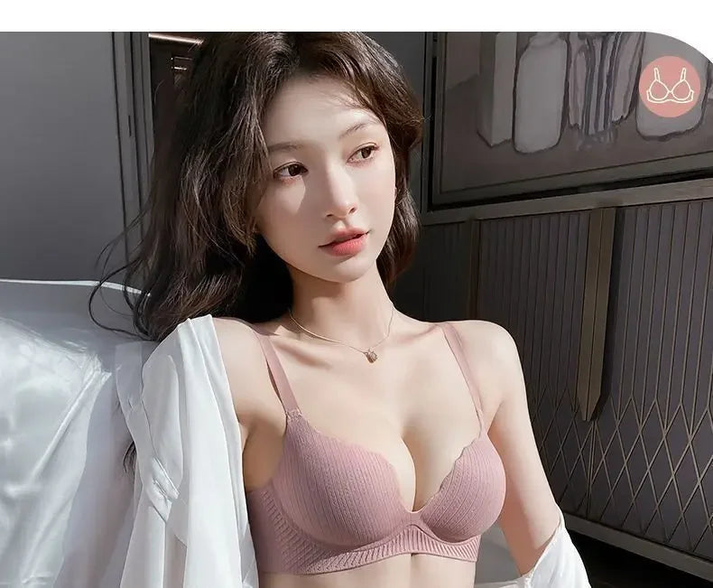 Ultra Thick 6CM Push up Bra for Small Chest Padded No Steel Ring Comfortable Sexy Lift Lingerie Flat Chest Women