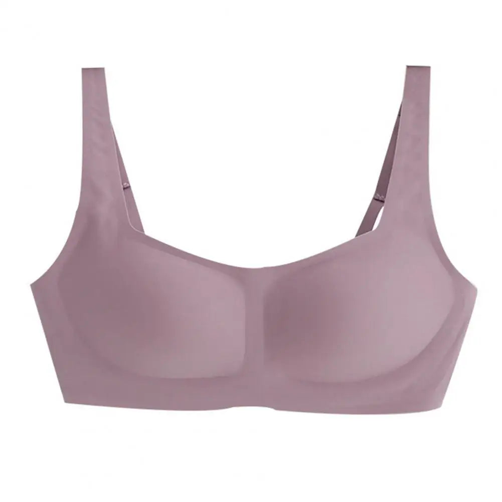 Women Bra Square Neck Wireless No Trace Thin Lingerie Padded Small Breasts Close Together Padded Bra Prevent Sagging Push Up Bra