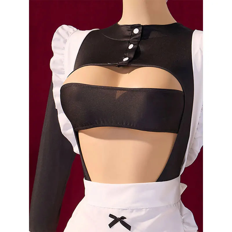 Sex Lingerie 2024 New Erotic Costume Maid Set Cosplay Toys Adult Sexy Shoppings Ultra Porn Open Babydoll Bodysuit Secret Night