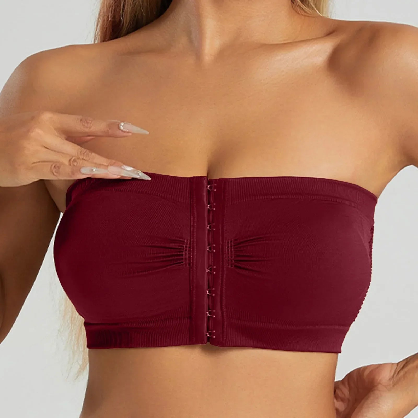 Strapless Bras For Women No Underwire Seamless Bralettes For Women Wireless Bra Soft Support Everyday T Shirt Bras Strapless Top