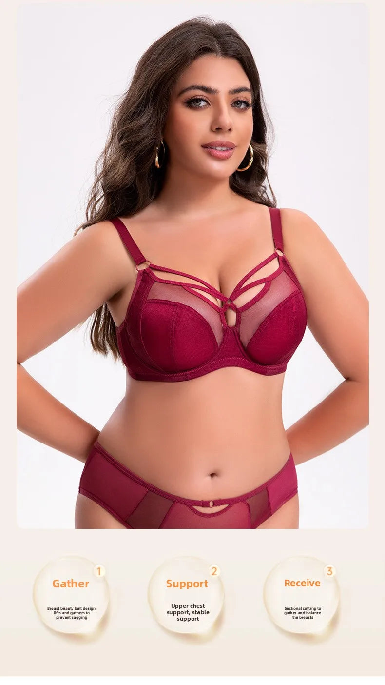 Minimizer Bra for Plus Size Women Full Coverage Wireless Bra D-I Cups | Anti-Sagging Support Breathable Minimize Bust Size