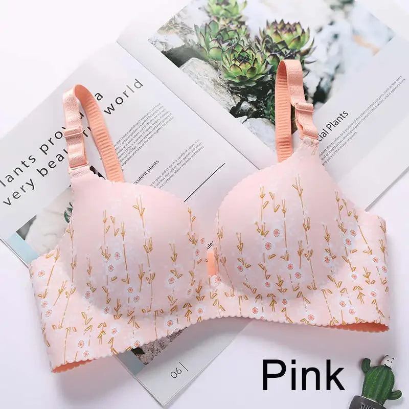 Wireless Seamless Bras for Women Push Up Bralette No Underwire, Ultra Soft Comfort Bra with Breathable Padding Sexy Everyday Li