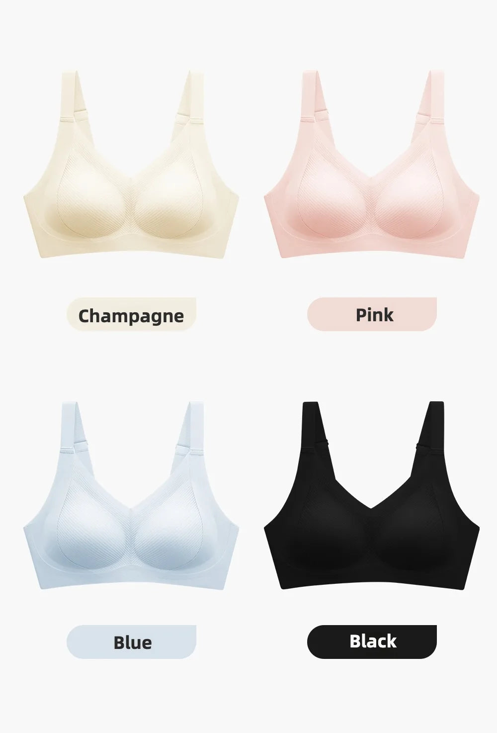 Push-up Bras High Quality Women's Bras Unwired Bra for Woman Sexy Lingerie Sporty Woman Top Plus Size Bra Sports Seamless Ladies