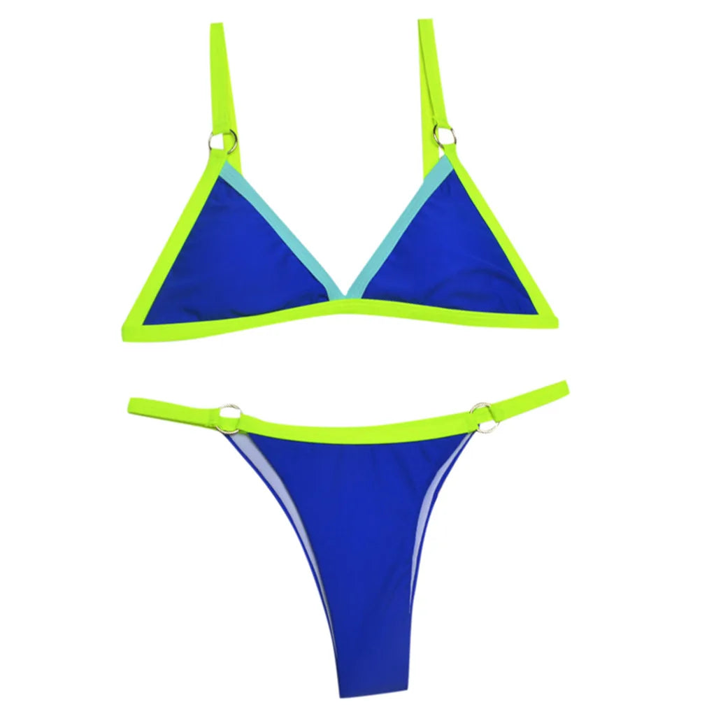 Bikini 2026 New Summer Solid Bikini Set Low Waist Swimwear Women Brazilian Bathing Suit Sexy Swimsuit Female Brazilian Biquini