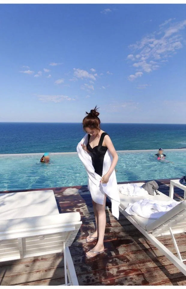 New One-piece Swimsuit for Women, Covering The Belly and Slimming Down, Gathering Sexy Seaside Swimsuits, Soaking in Hot Springs