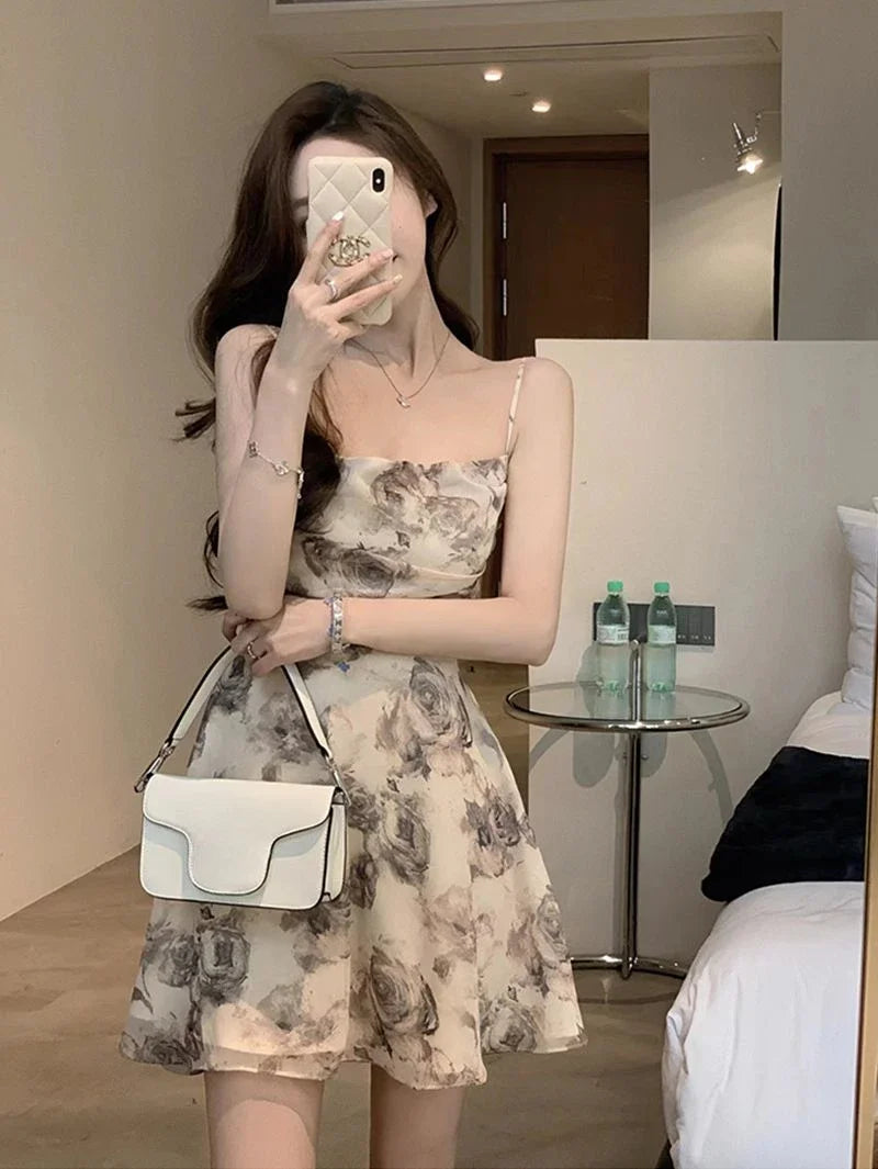 Slip Woman Dress Mini Sundress Off Shoulder Clothes Dresses for Women 2025 Beach Short Promotion Cheap Casual Retro New in X Y2k