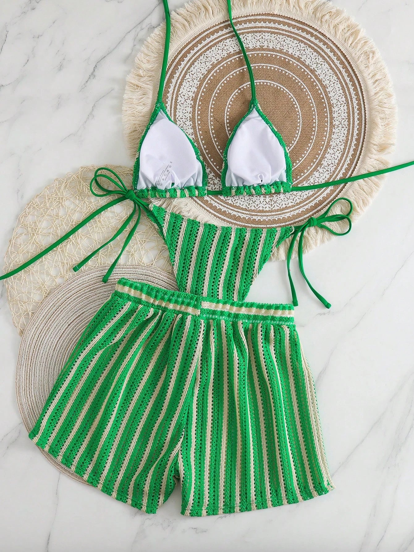 Sexy Bikini 2026 Women 3 Pieces Swimwear Female High Waist Swimsuit Orange Bathers Swimming Bathing Swim Suit Summer Beachwear