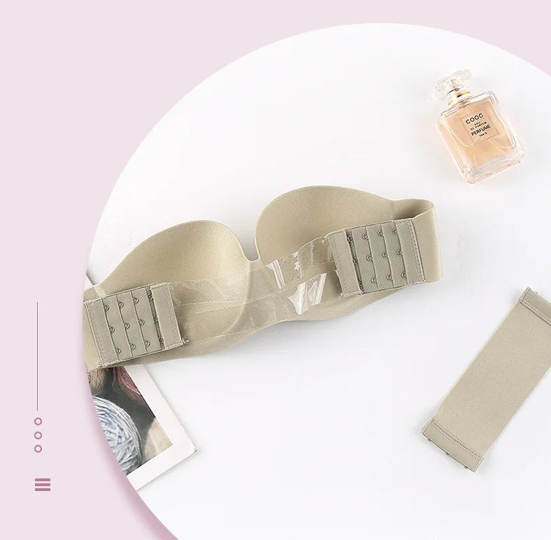 Anti-slip Strapless Bra For Women Invisible Sexy Bras Beautiful Back Chest Stickers Gathering Comfortable Underwear