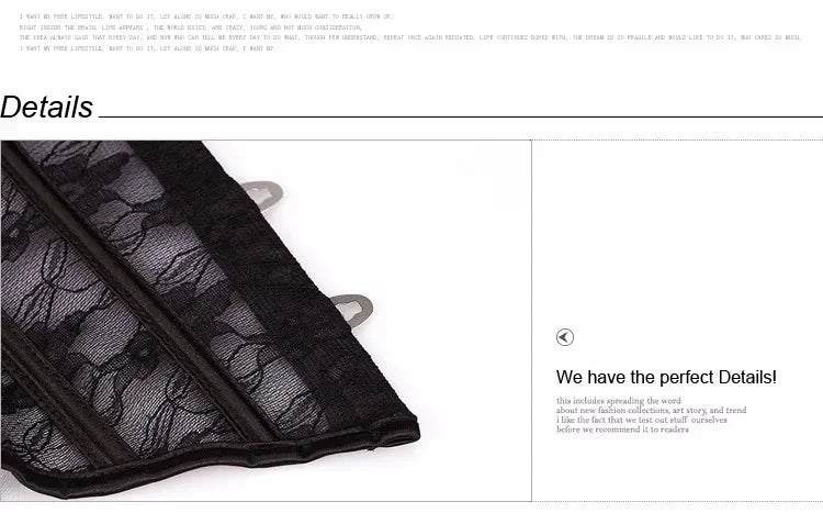 Corset Overbust Bustiers Sexy Corset For Women Lace Perspective Transparent Lingerie Femme Black White