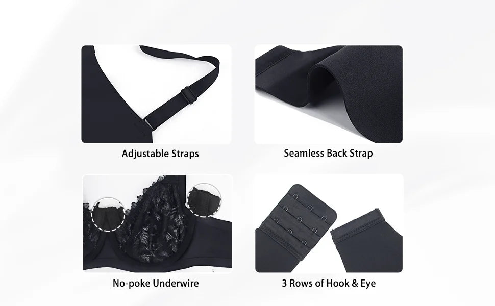 New Mesh Bras For Women Lace Bra Unlined Sexy Lingerie Perspective Bra Underwire Everyday Ultra Thin Bras C D E F G H Cups