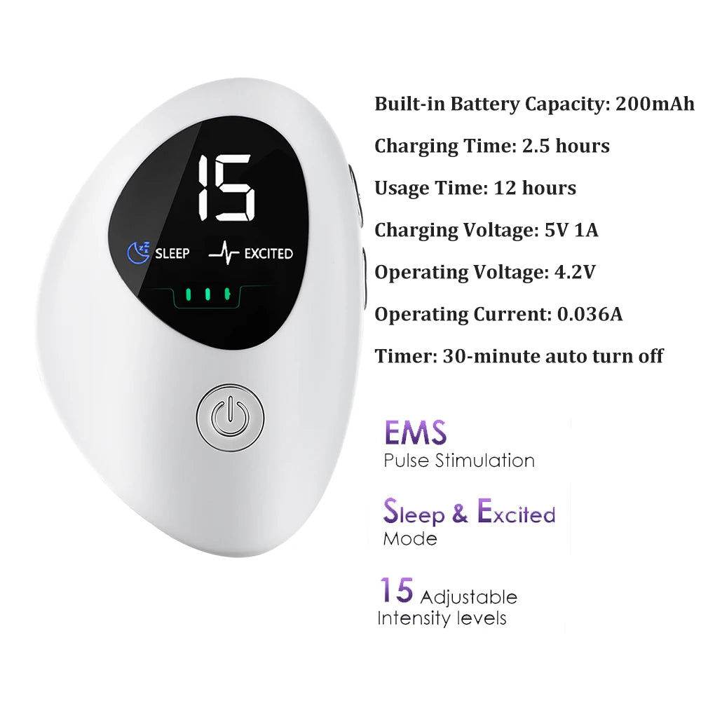 Handheld CES Sleep Aid Device Ear Clip Insomnia Anxiety Pressure Relief Health Improve Sleep Palm Pulse Massager Smart Sleeper