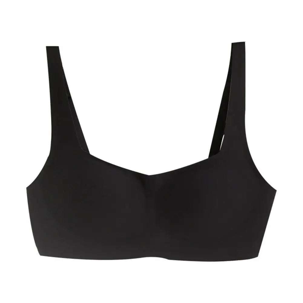 Women Bra Square Neck Wireless No Trace Thin Lingerie Padded Small Breasts Close Together Padded Bra Prevent Sagging Push Up Bra