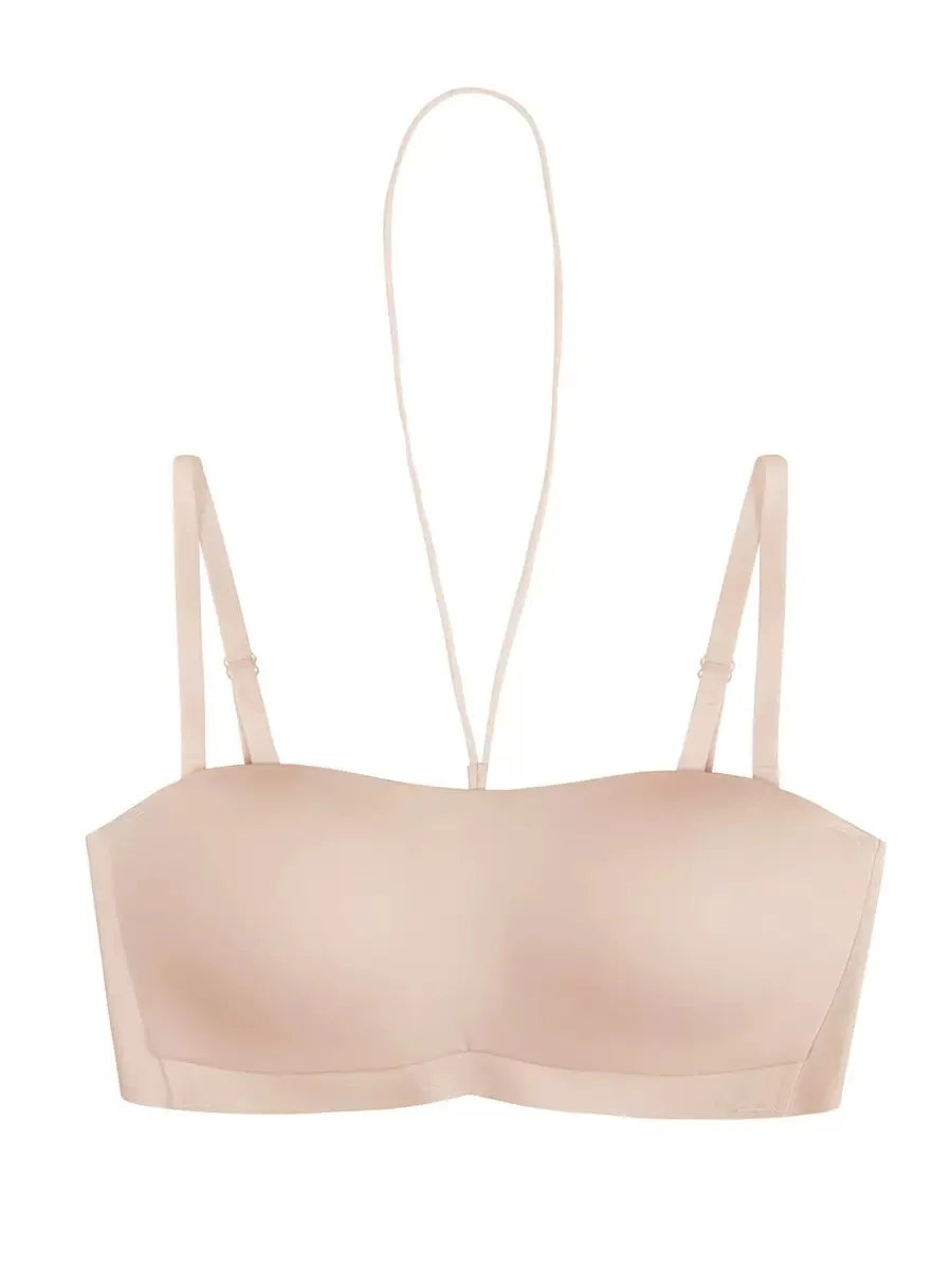 Strapless Underwear Anti-slip Anti-light Without Trace Gathering Without Steel Ring Halter Neck Beautiful Back Invisible Bra