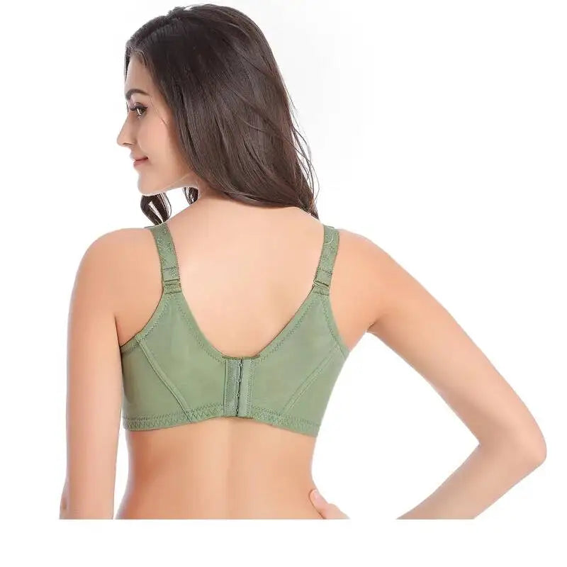 2020 Big Cup Women's Full Coverage Underwear Brand Embroidery Bra Black Green large Size 34 36 38 40 42 44 46 48 B C D E F G H