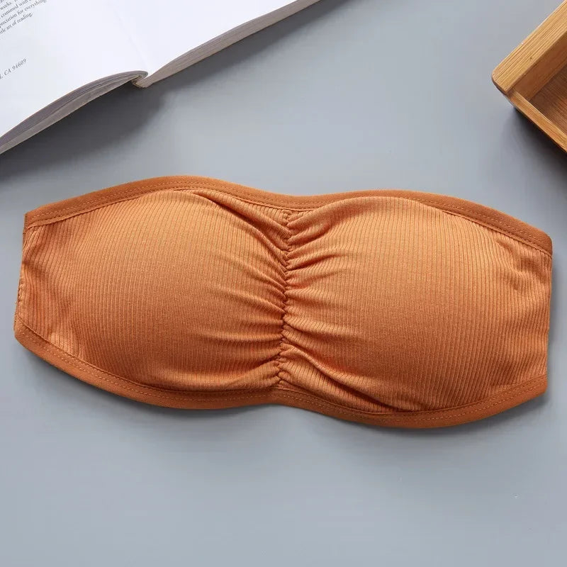 Women Sexy Strapless Bra Invisible Push Up Bras Underwear Seamless Solid Color Without Straps Bralette Lingerie Bras Bra Female