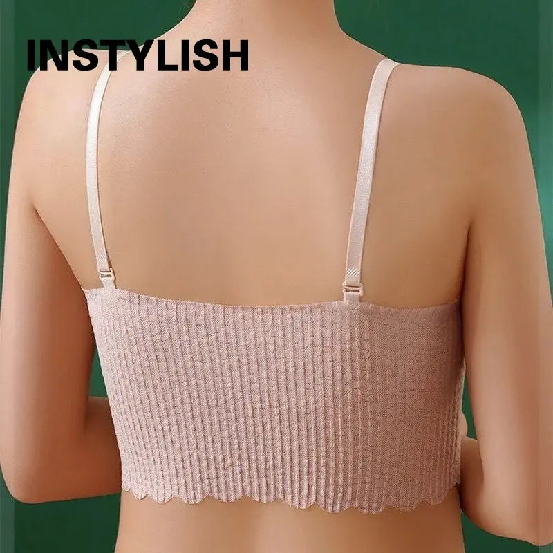 Women Seamless Bralette Sexy Invisible Bra Tube Tops Strapless Bras Lingerie Wireless Wedding Brassiere Push Up Underwear