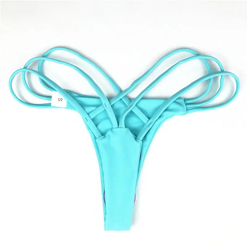 Woman Bikini Thong Bottoms Brazilian T-Back Swimwear Swim Shorts Beach Pants Swimsuit Classic Hipster Briefs Thong Underwear