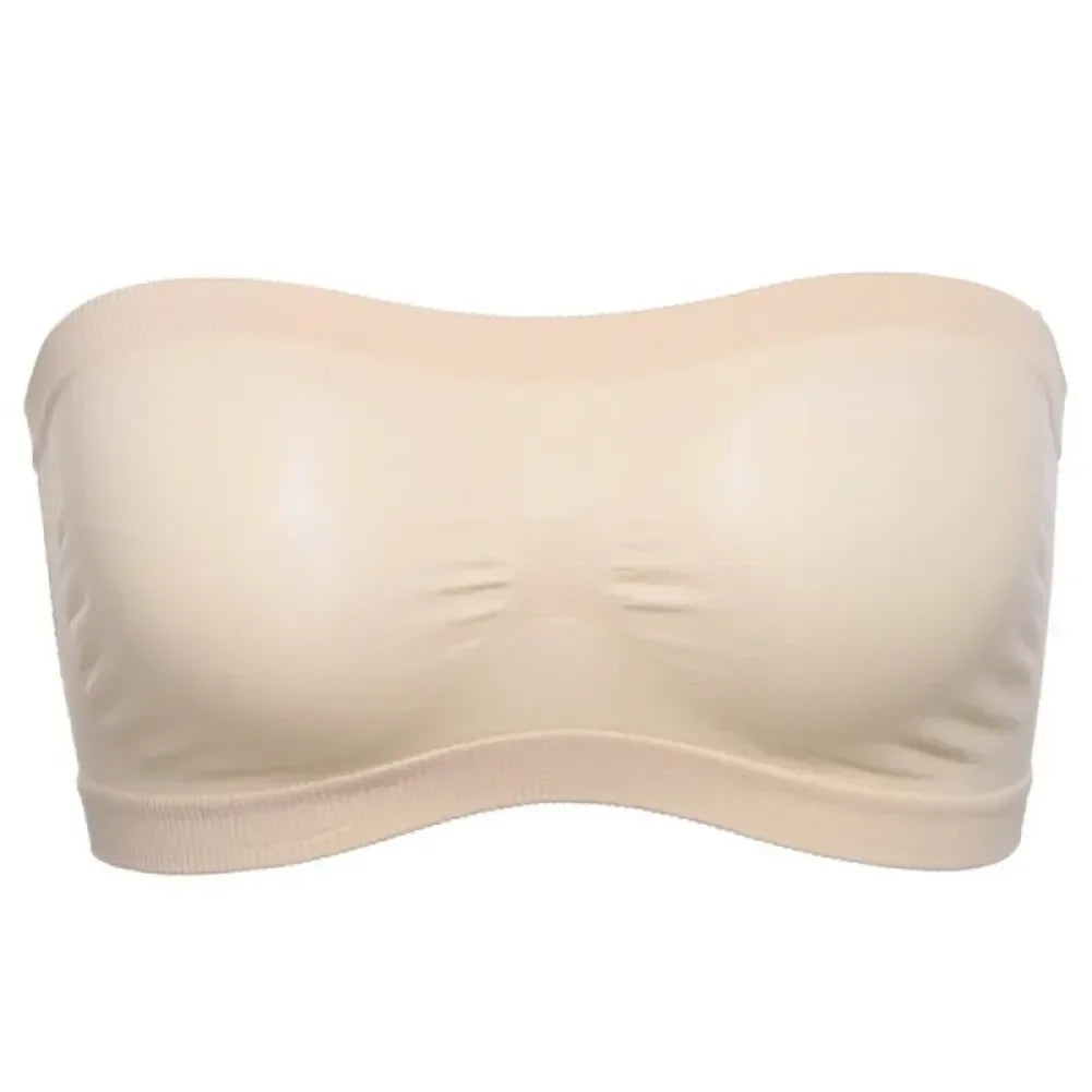 Women Sexy Strapless Bra Invisible Push Up Bras Underwear Seamless Solid Color Without Straps Bralette Lingerie Bras Bra Female