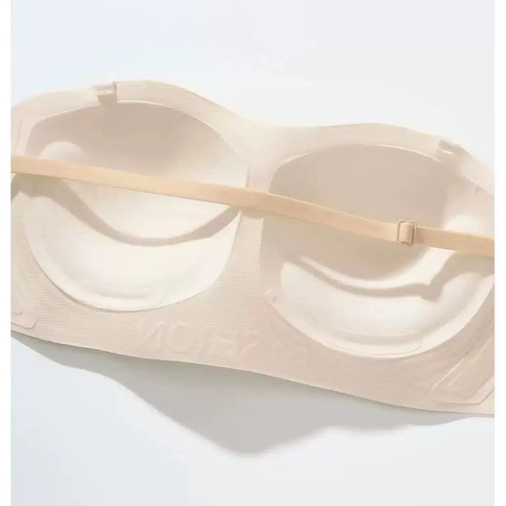 Strapless Bra for Women with Small Chest, Push-up, Non-slip and Anti-fall, Invisible and Seamless Bra with Detachable Straps