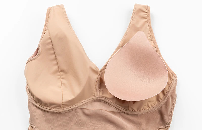 Shapewear Bodysuit Thong Body Shaper for Women Waist Trainer Corset Deep V Neck Slimming Underwear Built-in Bra Camisoles Tops