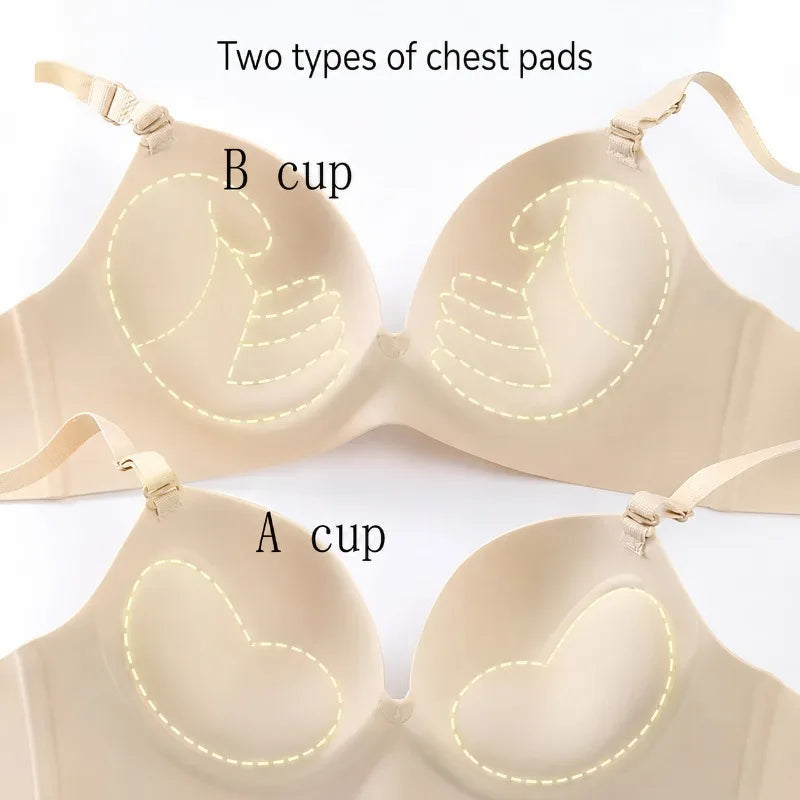 Women Seamless Bra Sexy Push Up Bralette No Wire Girls Students Breathable Lingerie Fashion 3/4 Cup Wireless Female Lingerie