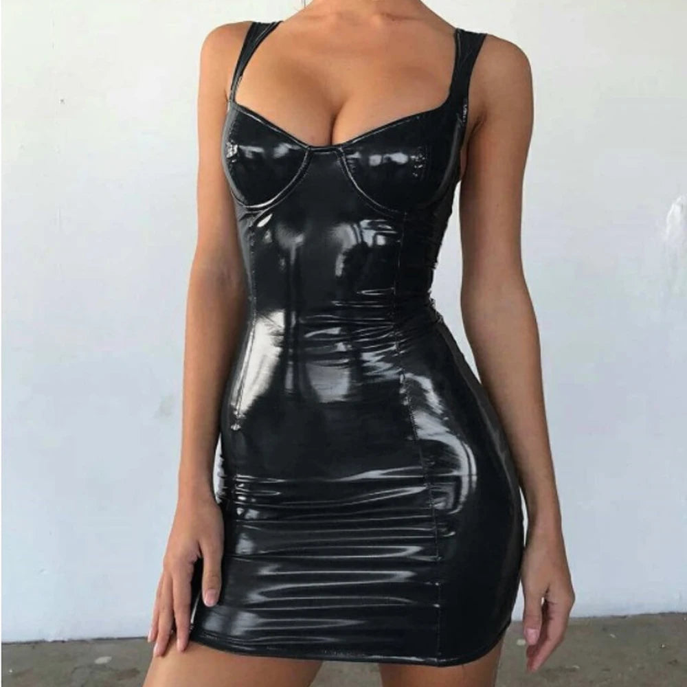 S-XL Porn Sexy Lingerie Bodysuit Women Underwear Leather Mesh Zipper Erotic Sensual Lingerie Woman Latex Body Exotic Costumes