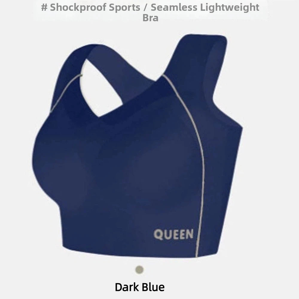 Soft Elastic Traceless Wireless V Bra Mesh V Neck Gathered Breasts Seamless Bras Shockproof Lingerie Push Up Underwear Running