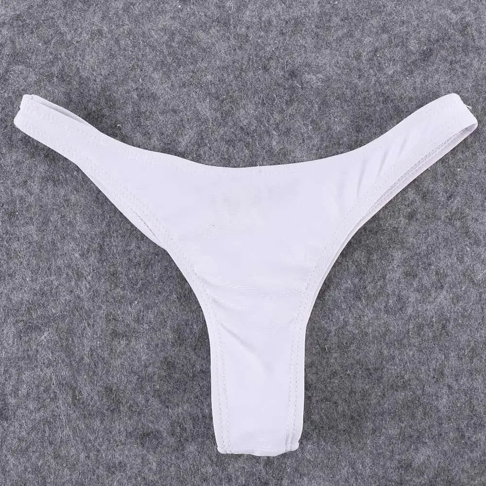 Classic Cut Short Bottoms Biquini Swim Ladies Swimsuit Women Briefs Bikini Bottom Side Ties Brazilian Thong Swimsuit