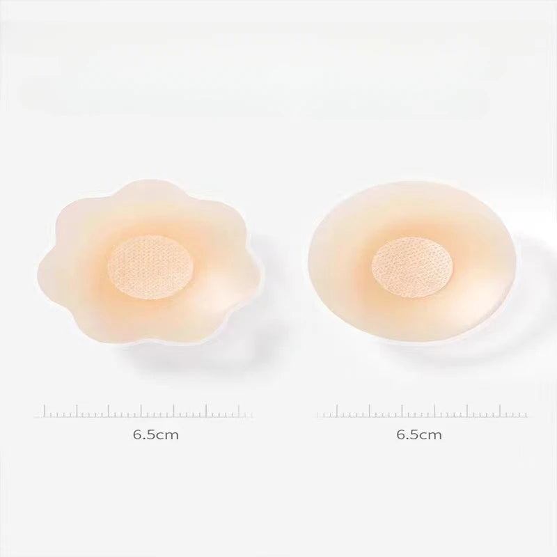 1pair Silicone Nipple Cover Lift Up Bra Sticker Adhesive Invisible Bra Breast Pasty Women Chest Petals Reusable Strapless Bras