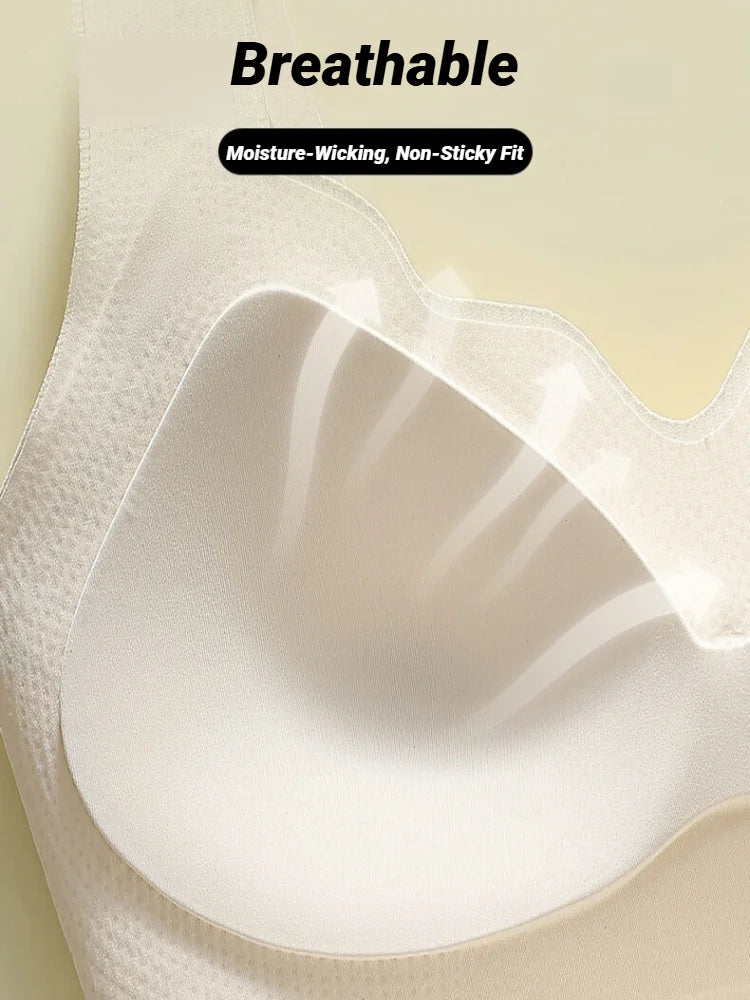 Seamless Wireless Bra One-Piece Vest Lingerie For Women Lift And Support Side Smoothing Push-Up Full Coverage Small Chest Bras