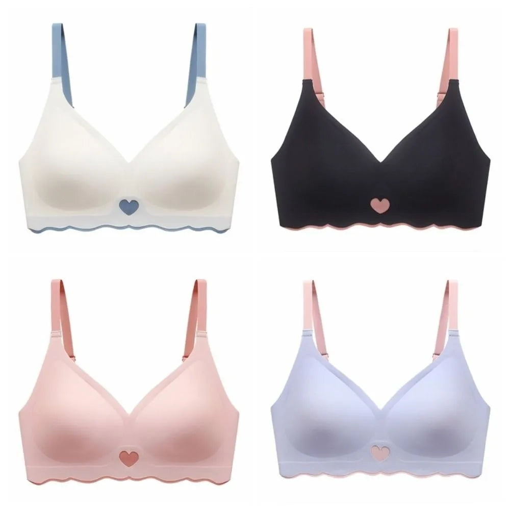 Comfortable Close-fitting Wireless Bra Push Up Shockproof Seamless Bralette Adjustable Lingerie Sports Bra Pilates