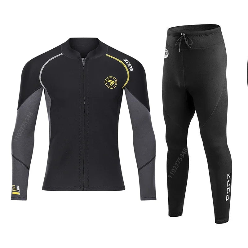 1.5mm/3mm Wetsuits Surf Suits for Men Premium Neoprene Pant Top One-Piece Swimsuits for Scuba Diving Snorkeling Surfing Wet Suit